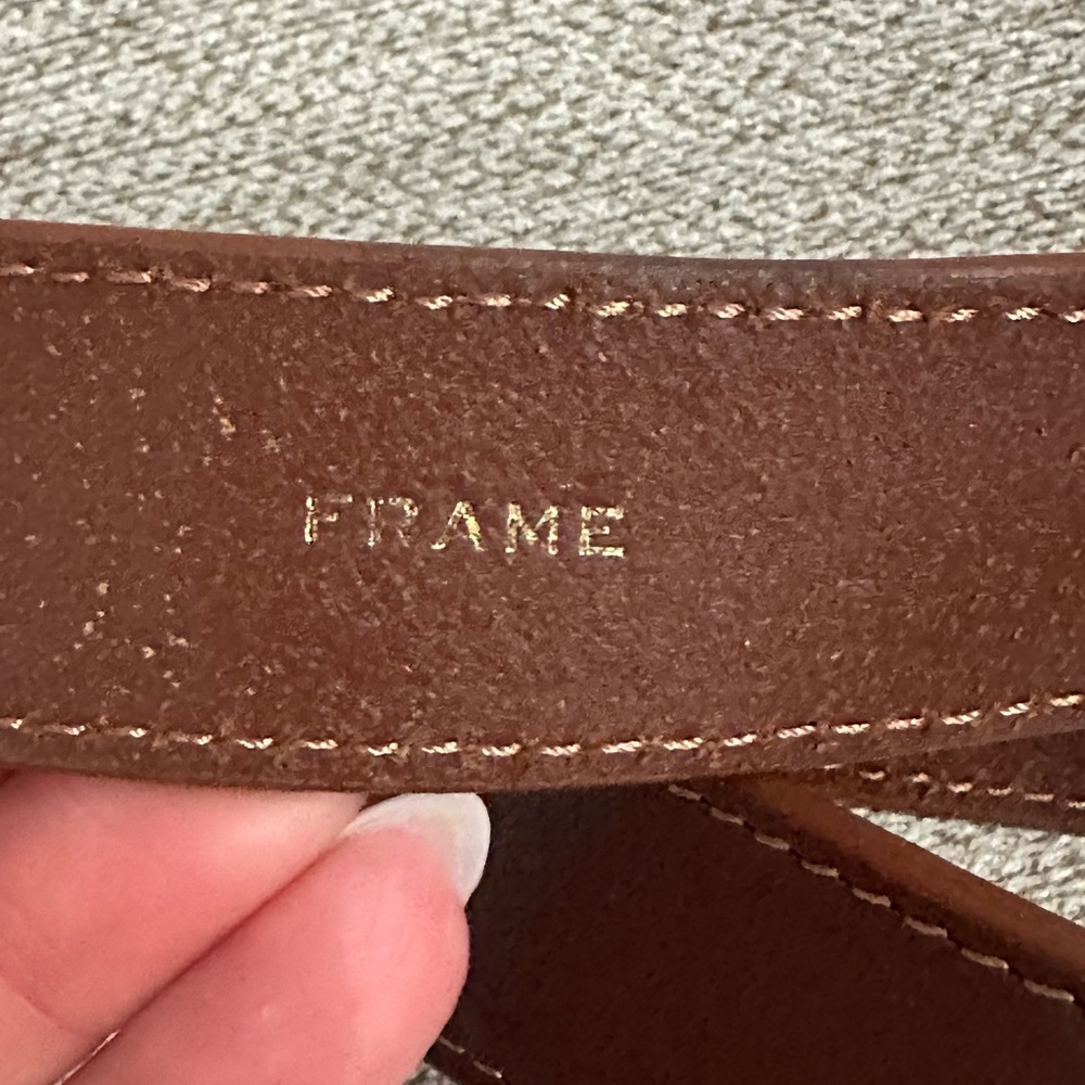 FRAME Leather Belt Size L - Picture 3 of 4